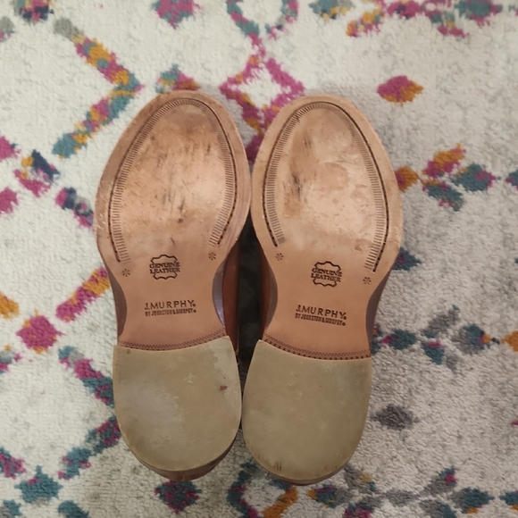 Johnston & Murphy Tan Leather Oxfords - Picture 4 of 10